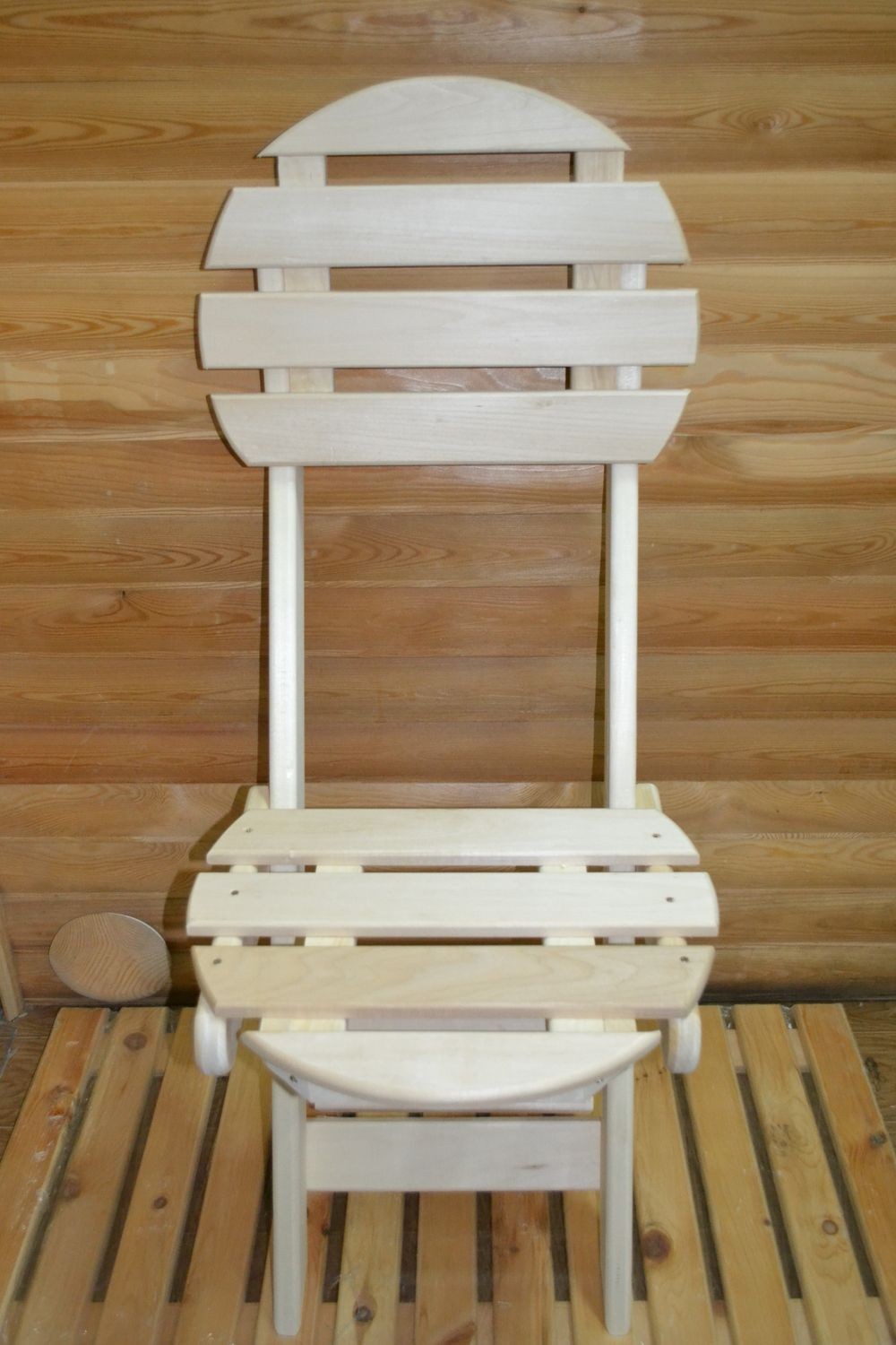 стул в баню из дерева